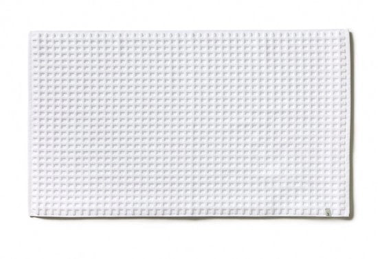 Tappeto da bagno Piquée 60 x 100 cm in 100% cotone, neve