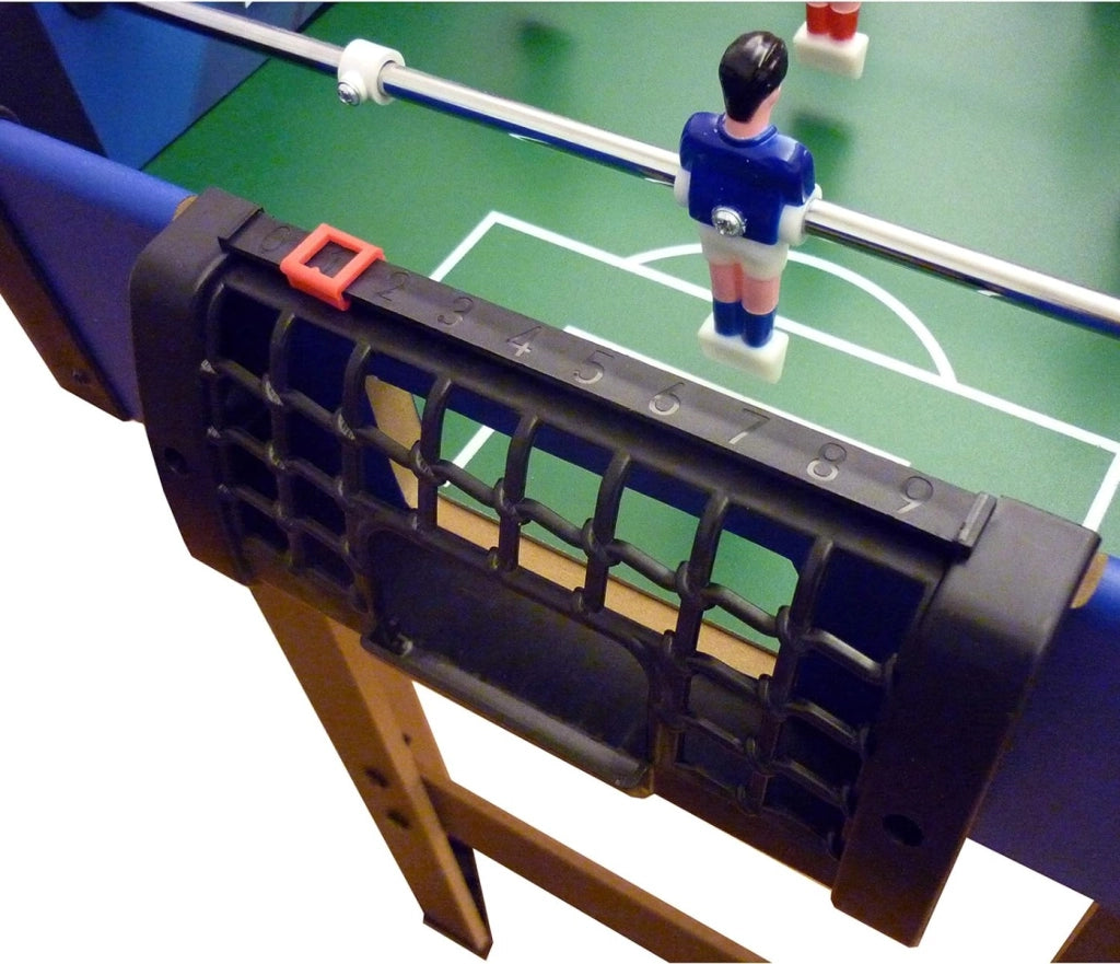 EIC Calcetto indoor Kick-Off con gambe. Calcetto balilla da interno in MDF. Misure medie, 98x42x63cm. Bigliardino da cas