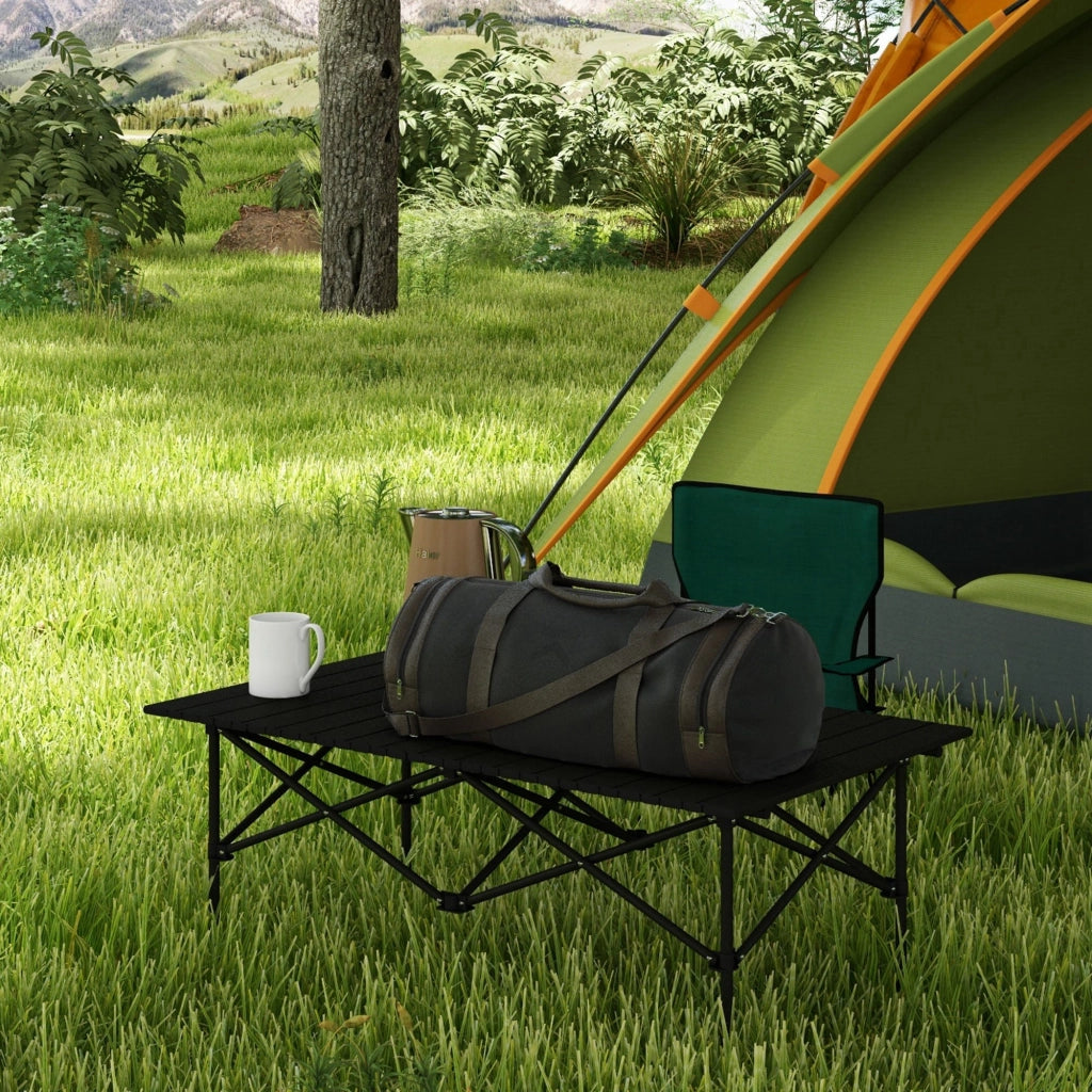 Tavolo da Picnic Pieghevole Portatile ¨C Zephmum ¨C 95x55x50 Nero