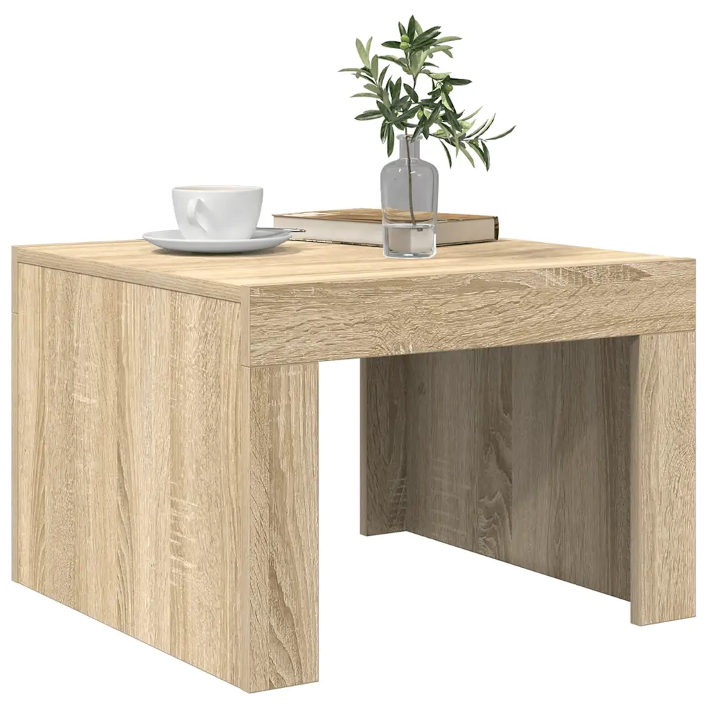 Tavolino da Salotto Rovere Sonoma 50x50x35 cm in Truciolato 808552