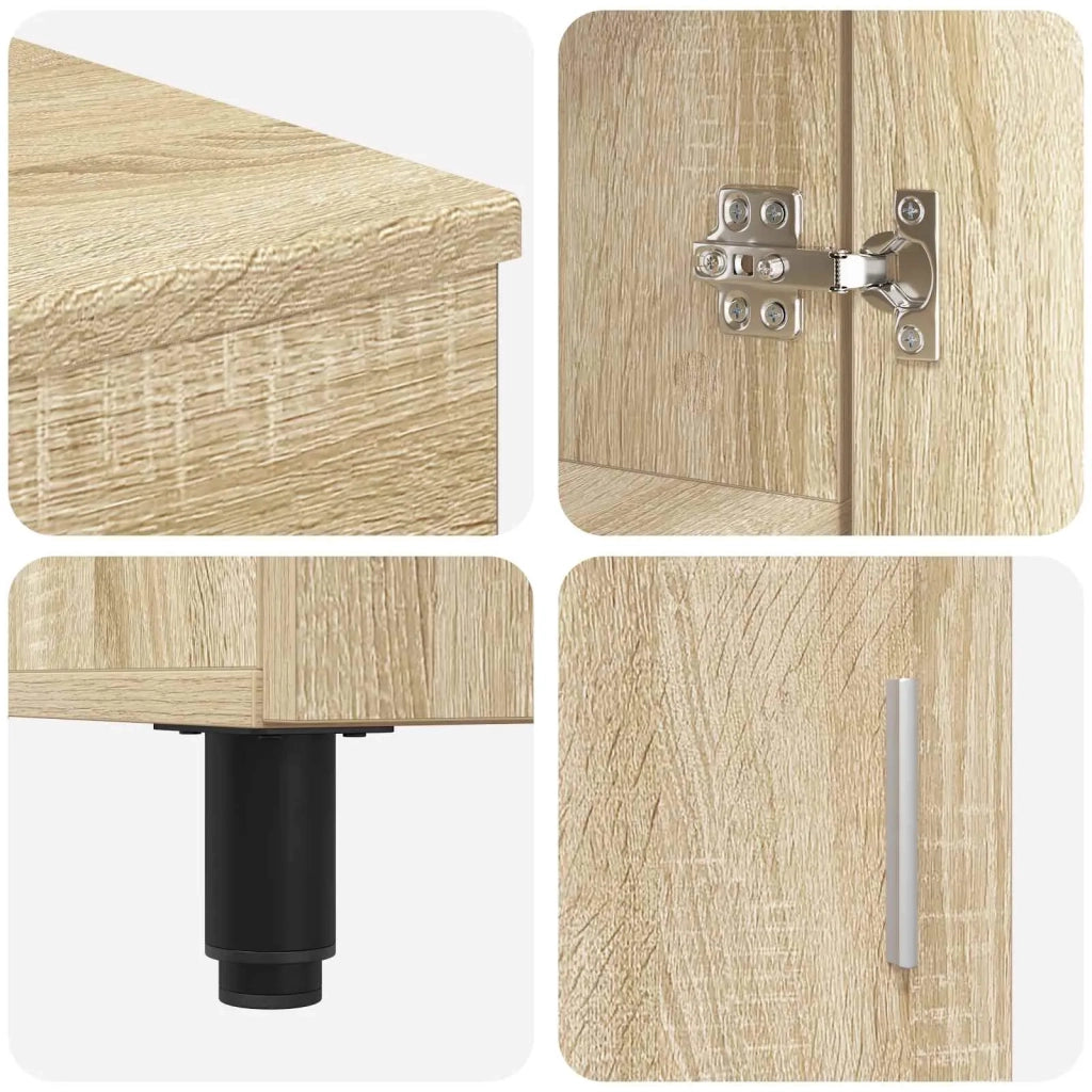Mobiletto da bagno Rovere Sonoma 60 x 35 x 60 cm 889397