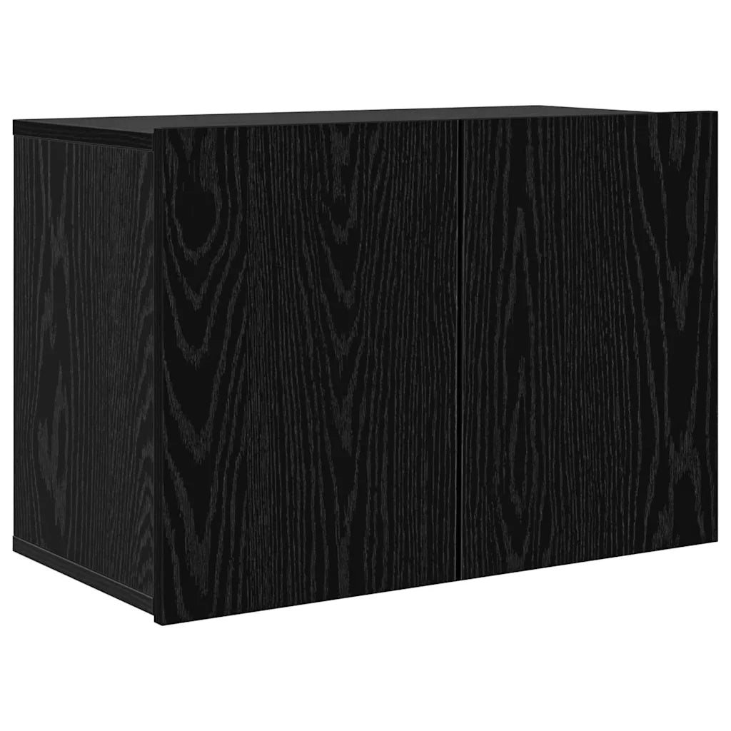 Unit¨¤ TV da Parete 5 pz | Armadietto TV | Mobile Porta TV Rovere Nero Legno multistrato