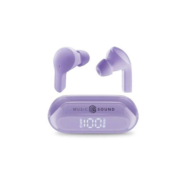 Cellularline ms auricolari slide 3eq modes lcd tws bt viola - BTMSTWSSLIDEV