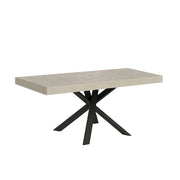 Tavolo Allungabile 90-194x90x76 cm Clerk Premium Cashmere Gambe Antracite