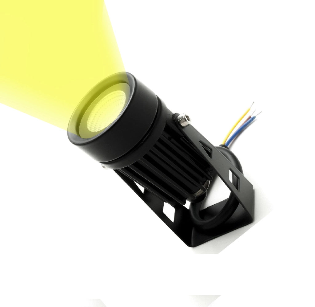 Faretto proiettore da esterno a LED da 3.5W IP65 Luce spot orientabile nero luce calda 3000K giardino 220V