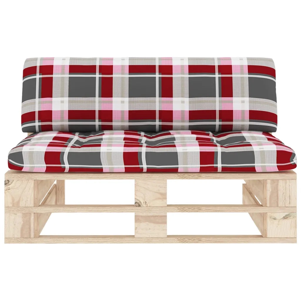 Divano Centrale Giardino su Pallet in Legno di Pino Impregnato cod mxl 55753