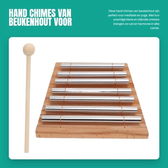 Chiamanti a mano a 7 stecchi in alluminio - Meditazione - Addestramento musicale - Suono chiaro