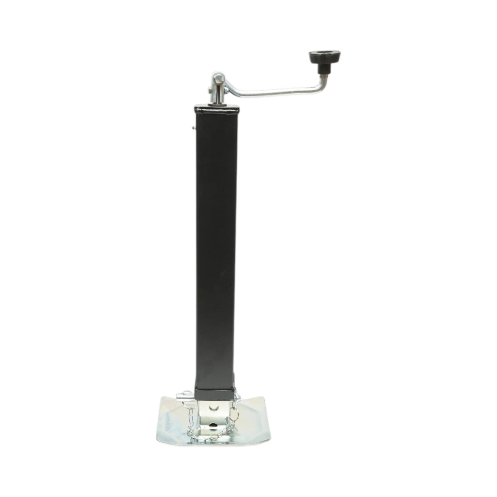 Piede di supporto per rimorchio regolabile con manovella, 56 cm, fissaggio laterale, carico massimo 3175 kg