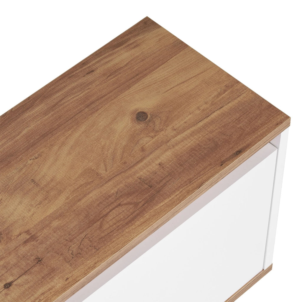 Porta TV in legno "Sentinel" - 160 x 30 x 42 cm - Bianco