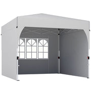 Gazebo pieghevole 3x3m pop-up ¨C Xylo ¨C UV50+ 3 pareti laterali crema