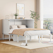 Letto a parete verticale con rete a doghe ¨C Minimal ¨C bianco 140x200 cm