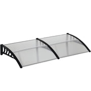 Pensilina da Esterno in Policarbonato e Alluminio ¨C zephmum ¨C 200x96x27cm Trasparente