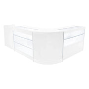 Set Banconi Bianco Vega LED K1200 C1200 CM60 TB60 con Serratura e Vetrina
