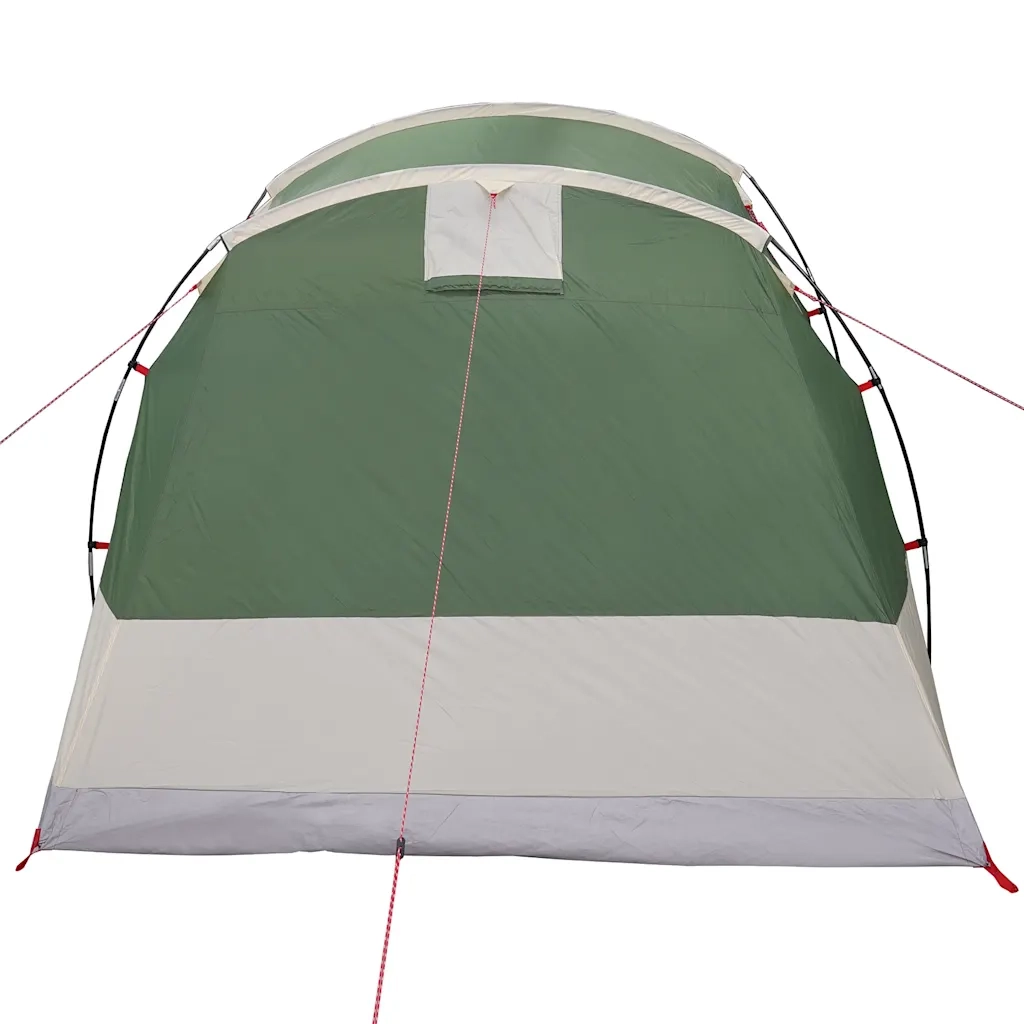 Tenda Familiare a Tunnel per 6 Persone Verde Impermeabile