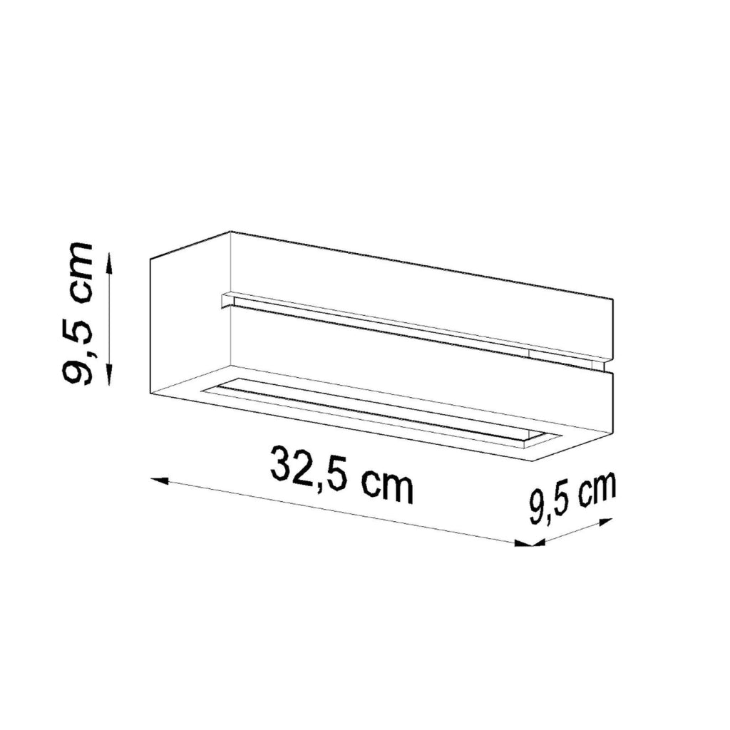 Applique da parete ceramica bianca Pure Lume Polaro E27
