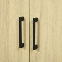 Mobile Sottolavello da Bagno 60x30x60 cm 2 Ante in Truciolato Grigio e Quercia