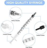 Spruzzatori in plastica - 10pz Spruzzatore con ago sgonfio - 1ml Spruzzatore con ago con dosatore - Spruzzatore per misurare liquidi - Spazzole per piante pericolose per esperimenti - Annaffiare piante - Cibo per animali