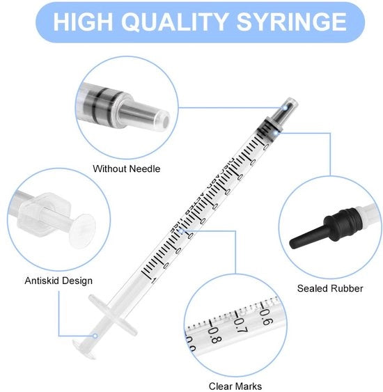 Spruzzatori in plastica - 10pz Spruzzatore con ago sgonfio - 1ml Spruzzatore con ago con dosatore - Spruzzatore per misurare liquidi - Spazzole per piante pericolose per esperimenti - Annaffiare piante - Cibo per animali