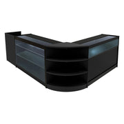 Set Banconi Nero Hyperion LED K1200 B1200 LM60 TB60 con Serrature e Vetrina