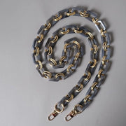 Accessorio per borsa 120 cm - Catena di ricambio - Acrilico - Accessorio per borsa - Attacco a cinturone - Materiale duraturo - Cinturino per borsa