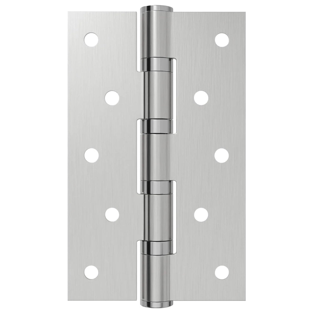 Cerniera 4 pz 125 x 75 x 13 mm Argento Acciaio 42041377