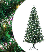 Albero di Natale Artificiale-Albero Natalizio con luci integrate Verde 210 cm 623375