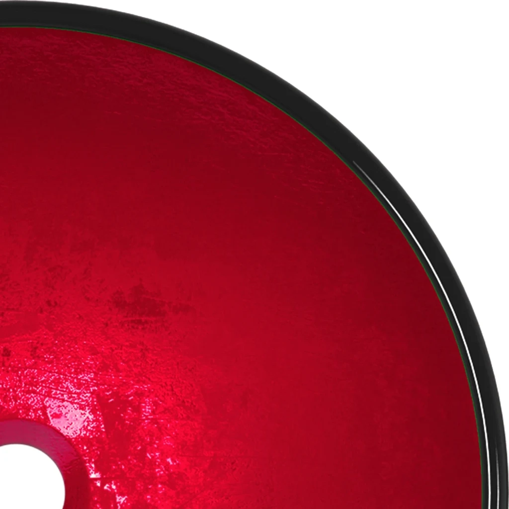 Lavandino in Vetro Temperato 42x14 cm Rosso cod mxl 48691