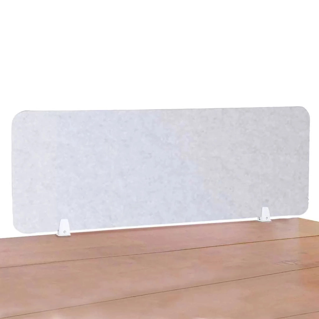 Pannello Fonoassorbente da Banco 120x45 cm Coppia di Morsetti Regolabili da Banco Finitura Grigio