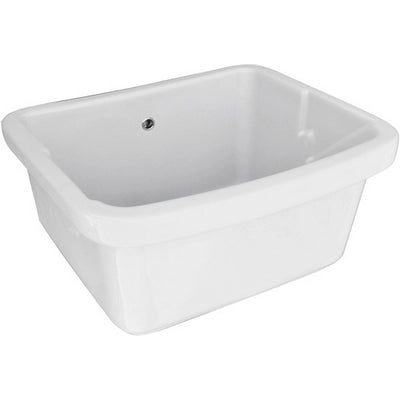 Pilozzo in ceramica 75x60 cm senza strizzatoio Bianco