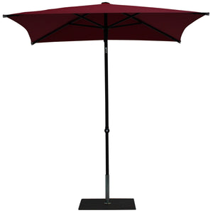 Ombrellone da Giardino 2x2 m Palo Ø38 mm in Alluminio Tessuto Olefin Trend Bordeaux