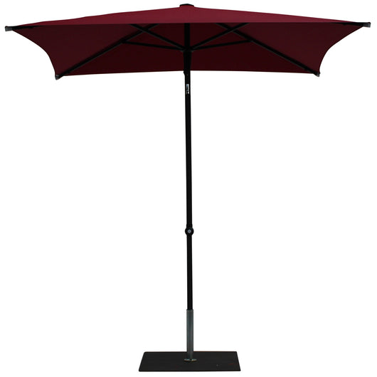 Ombrellone da Giardino 2x2 m Palo Ø38 mm in Alluminio Tessuto Olefin Trend Bordeaux