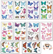 Set di Tatto Temporanei per Bambine - Regalo per Ragazze - Festa di Compleanno dei Bambini