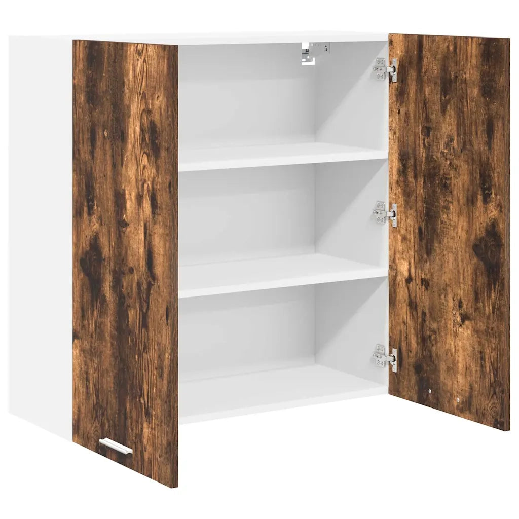 Armadio pensile con porta Riga Rovere fumé 80 x 31 x 80 cm