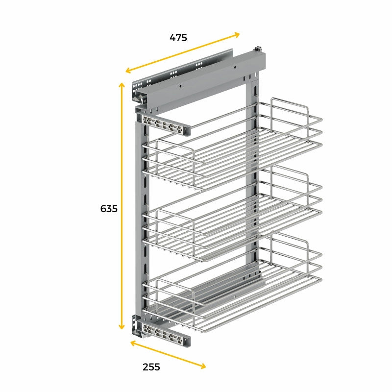 Appendiabiti per cucina Titane, lunghezza 1,1 m, Alluminio e Zama, Grigio antracite
