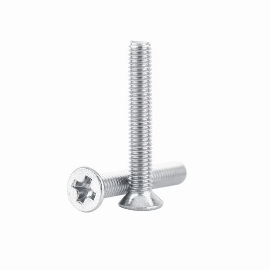 Viti a Tappo Pianale in Acciaio Inossidabile - 100 Stuks - Lunghezze del Filo M3 4/5/6/8/10/12/16 mm - Fissaggio per Macchina - Resistente alla Corrosione - Per Mobili e Attrezzature - Viti a Tappo Pianale