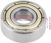 10 pezzi di bielle a rulli 696ZZ in acciaio inossidabile - 6 x 15 x 5 mm