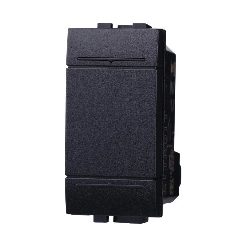 ETTROIT Invertitore 1P 16A Unipolare Colore Nero Compatibile Con Bticino Living International