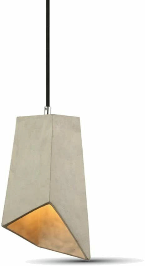 Lampadario cemento sospensione pendente moderno con portalampada E27 Max 40 Watt