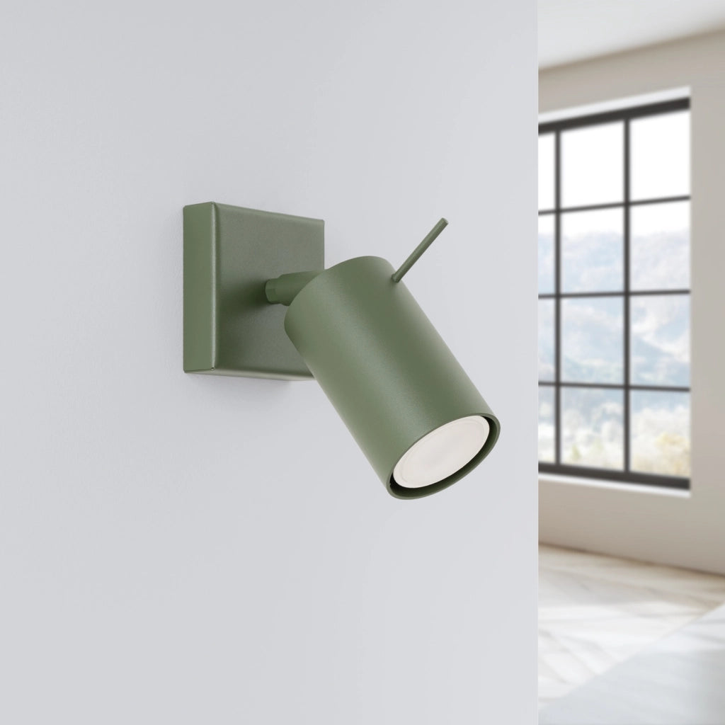 Applique moderna verde oliva orientabile GU10 TORQUE Pure Lume