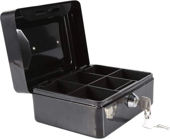 Cassa portatile con chiusura a chiave, mini cassaforte portatile con maniglia, cassa per contanti e gioielli, cassaforte per denaro, sicura box per valuta e oggetti di valore.