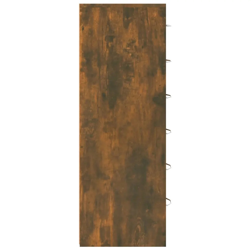 Credenza 6 Cassetti Rovere Fumo 50x34x96cm in Legno Multistrato 815363