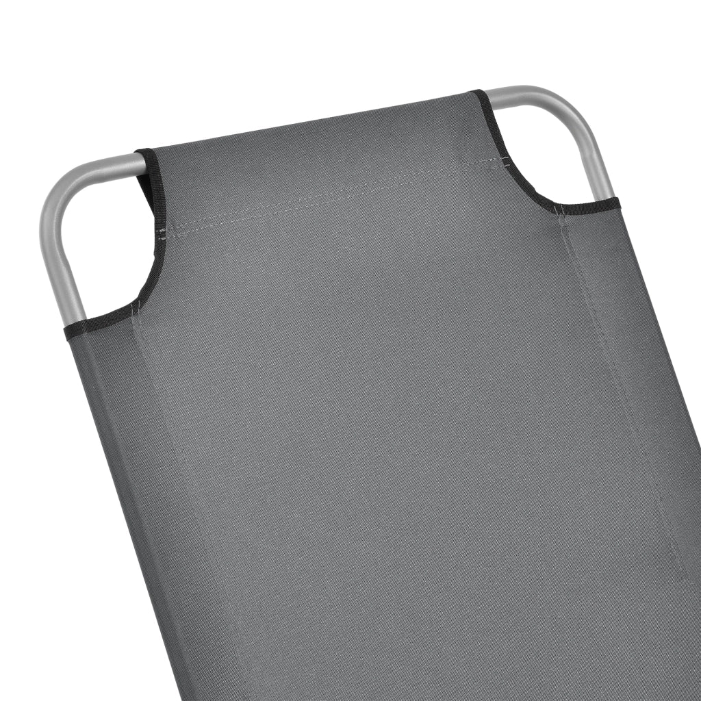 Lettino prendisole reclinabile acciaio poliestere argento opaco grigio scuro 03_0006415