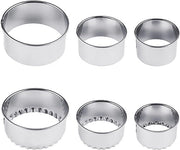 Set di stampi per biscotti in acciaio inossidabile, 6 stampi a forma di biscotto, set di stampi per biscotti e dolci, set di stampi per biscotti e donuts, set di stampi per biscotti e torte, set di stampi per biscotti e dumpling.