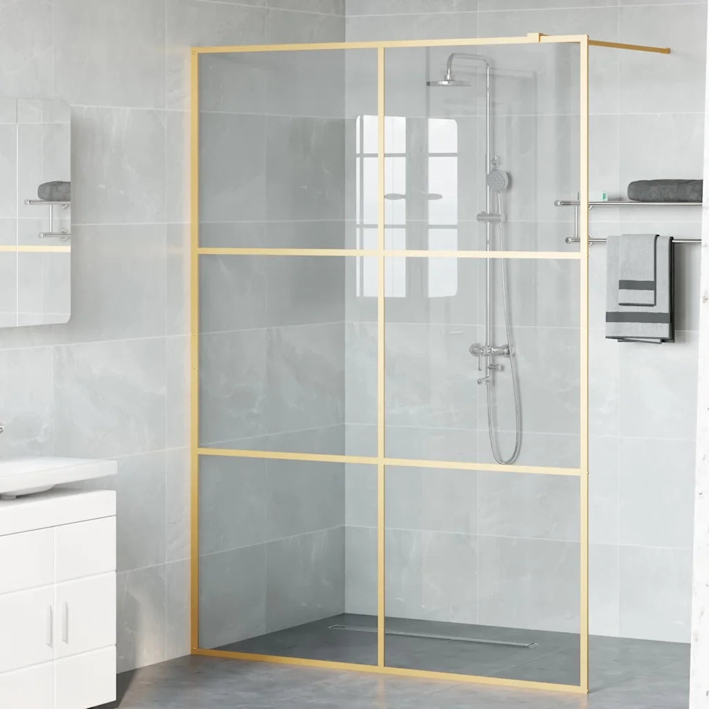Parete Doccia Walk-in Oro 140 x 195 cm vetro temperato