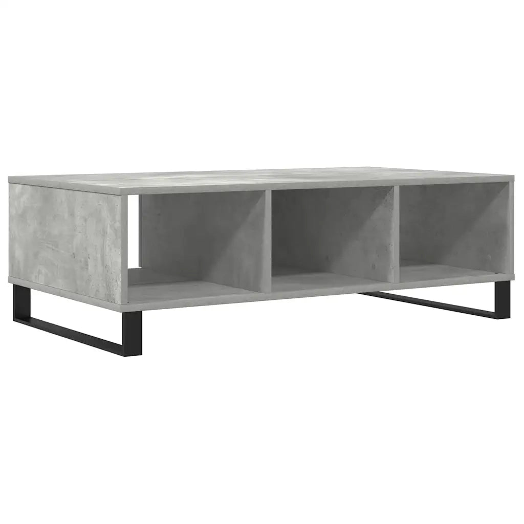vidaXL Tavolino Salotto Grigio Cemento 104x60x35 cm Legno Multistrato