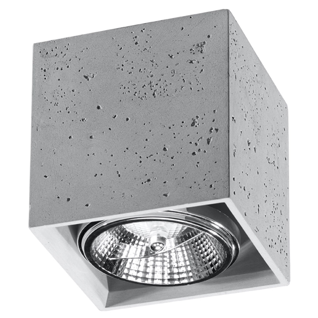 Lampada da soffitto VALDE in cemento