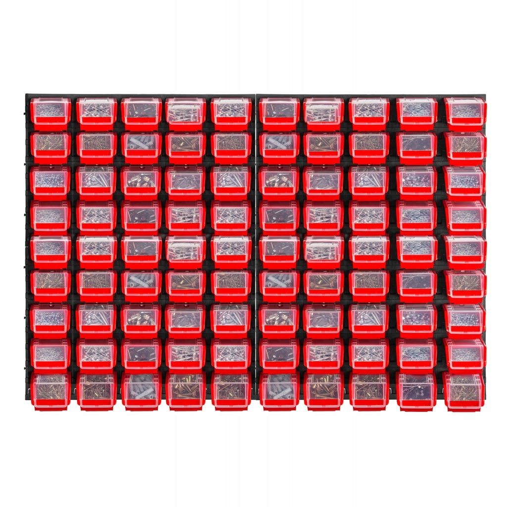 Pannello portautensili KADAX da parete per officina, 116x78 cm, 90 scomparti, garage, officina