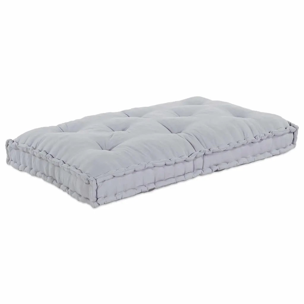 Cuscino per Divano Pallet Grigio 120 x 80 x 12 cm Tessuto 4019100