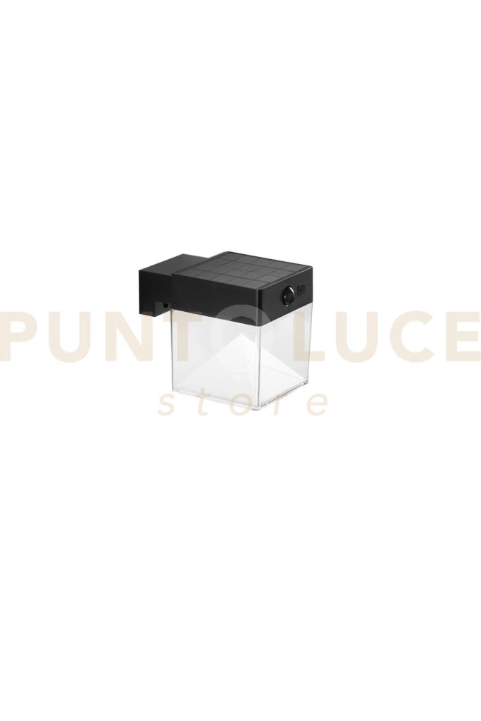 APPLIQUE LED GIZAH QUADRATA 500LM 3000K / 4000K / 6500K CON PANNELLO SOLARE E SENSORI IP54