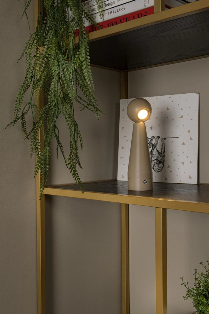 Lampada da tavolo LED ricaricabile IPSOS Lucide grigia
